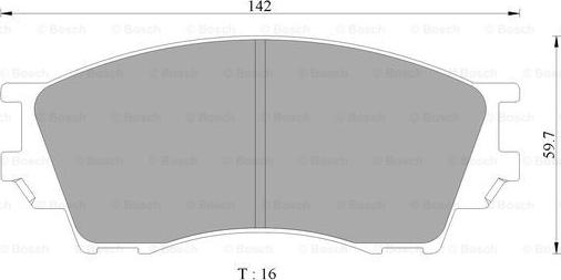 BOSCH 0 986 505 650 - Тормозные колодки, дисковые, комплект autospares.lv