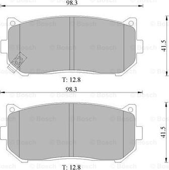 BOSCH 0 986 505 661 - Тормозные колодки, дисковые, комплект autospares.lv