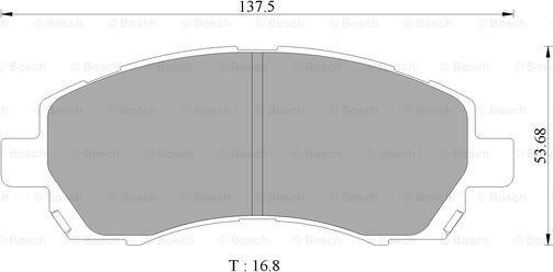 BOSCH 0 986 505 662 - Тормозные колодки, дисковые, комплект autospares.lv