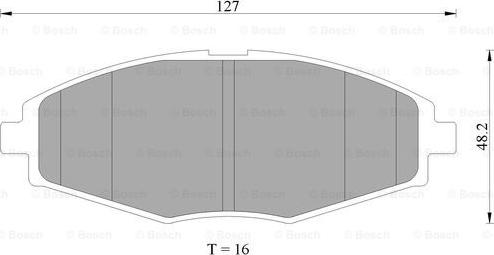 BOSCH 0 986 505 680 - Тормозные колодки, дисковые, комплект autospares.lv