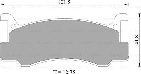 BOSCH 0 986 505 356 - Тормозные колодки, дисковые, комплект autospares.lv