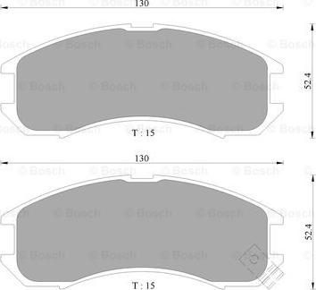 BOSCH 0 986 505 378 - Тормозные колодки, дисковые, комплект autospares.lv