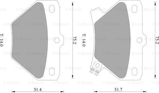 BOSCH 0 986 505 226 - Тормозные колодки, дисковые, комплект autospares.lv