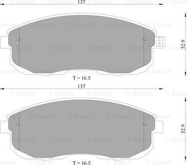 BOSCH 0 986 505 792 - Тормозные колодки, дисковые, комплект autospares.lv