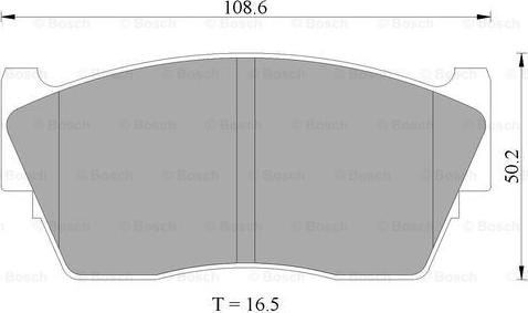 BOSCH 0 986 505 740 - Тормозные колодки, дисковые, комплект autospares.lv