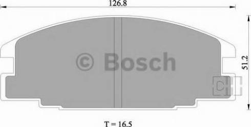 BOSCH 0 986 505 700 - Тормозные колодки, дисковые, комплект autospares.lv