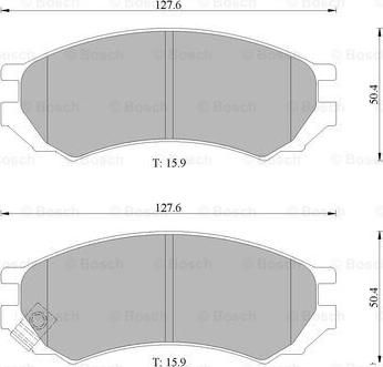 BOSCH 0 986 505 787 - Тормозные колодки, дисковые, комплект autospares.lv