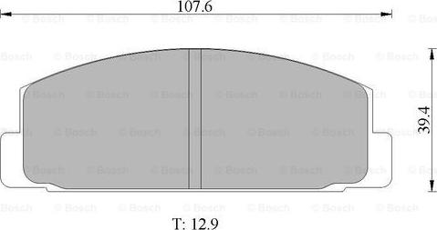 BOSCH 0 986 505 777 - Тормозные колодки, дисковые, комплект autospares.lv