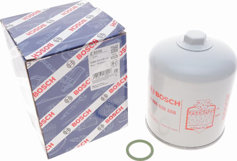 BOSCH 0 986 628 258 - Патрон осушителя воздуха, пневматическая система autospares.lv