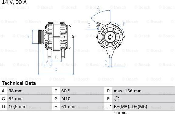 BOSCH 0 986 040 340 - Генератор autospares.lv