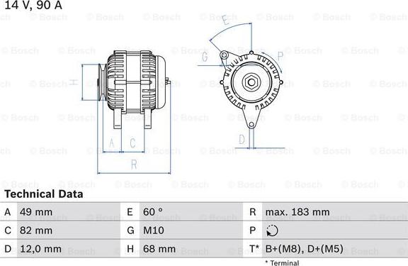 BOSCH 0 986 041 970 - Генератор autospares.lv