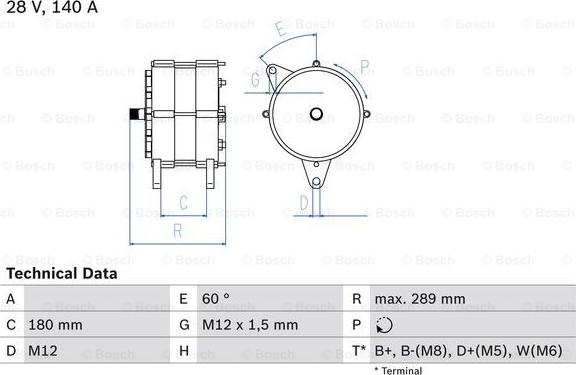 BOSCH 0 986 041 640 - Генератор autospares.lv