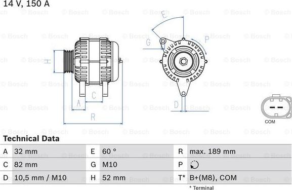 BOSCH 0 986 048 090 - Генератор autospares.lv