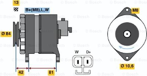 BOSCH 0 986 043 941 - Генератор autospares.lv