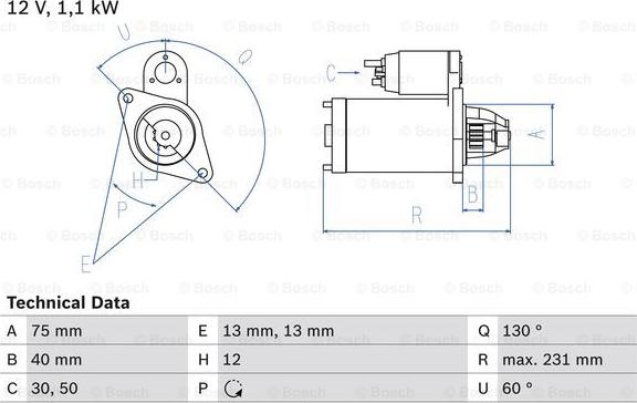 BOSCH 0 986 019 920 - Стартер autospares.lv