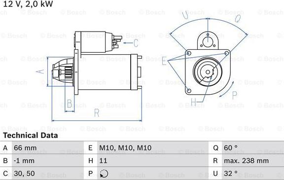 BOSCH 0 986 019 271 - Стартер autospares.lv