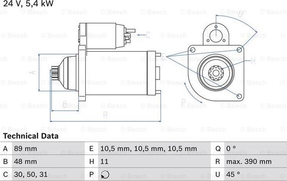 BOSCH 0 986 014 910 - Стартер autospares.lv