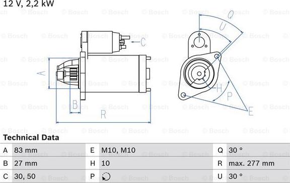 BOSCH 0 986 014 680 - Стартер autospares.lv