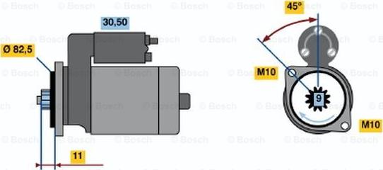 BOSCH 0 986 014 181 - Стартер autospares.lv