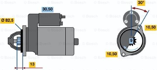 BOSCH 0 986 014 281 - Стартер autospares.lv