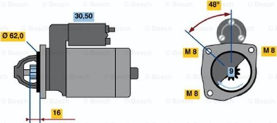 BOSCH 0 986 014 710 - Стартер autospares.lv