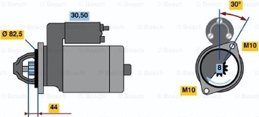 BOSCH 0 986 016 591 - Стартер autospares.lv