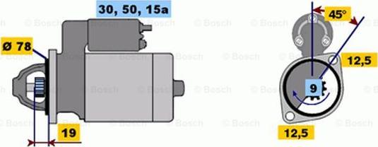 BOSCH 0 986 010 120 - Стартер autospares.lv