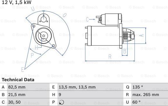 BOSCH 0 986 010 840 - Стартер autospares.lv