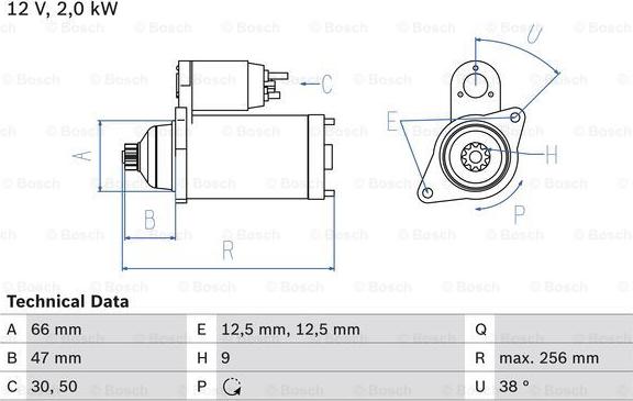 BOSCH 0 986 018 930 - Стартер autospares.lv