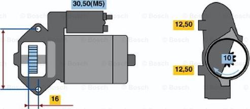 BOSCH 0 986 018 531 - Стартер autospares.lv