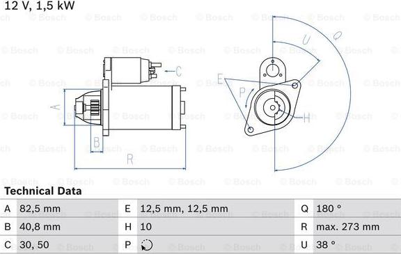 BOSCH 0 986 018 080 - Стартер autospares.lv