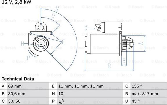 BOSCH 0 986 018 151 - Стартер autospares.lv