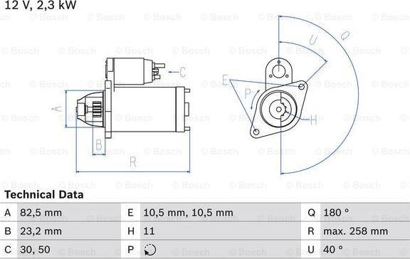 BOSCH 0 986 018 290 - Стартер autospares.lv