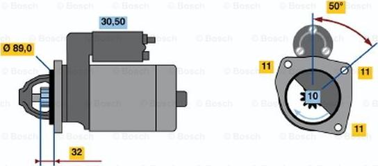 BOSCH 0 986 018 240 - Стартер autospares.lv