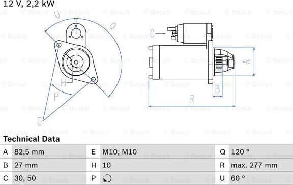 BOSCH 0 986 013 910 - Стартер autospares.lv