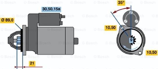 BOSCH 0 986 013 160 - Стартер autospares.lv