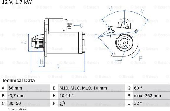 BOSCH 0 986 013 200 - Стартер autospares.lv