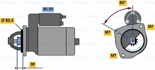 BOSCH 0 986 013 791 - Стартер autospares.lv