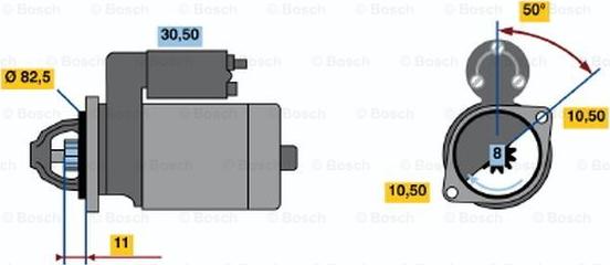 BOSCH 0 986 012 931 - Стартер autospares.lv