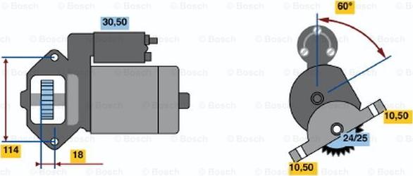 BOSCH 0 986 012 921 - Стартер autospares.lv