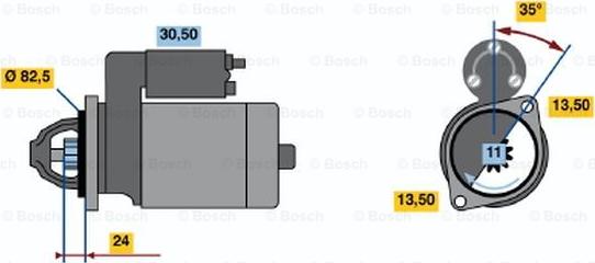 BOSCH 0 986 012 710 - Стартер autospares.lv