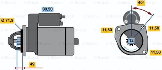 BOSCH 0 986 017 681 - Стартер autospares.lv