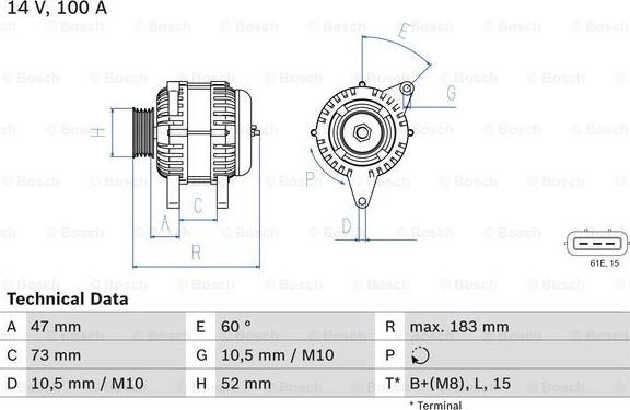 BOSCH 0 986 080 920 - Генератор autospares.lv