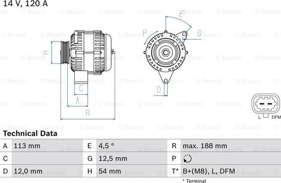 BOSCH 0 986 080 370 - Генератор autospares.lv