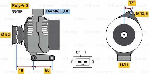 BOSCH 0 986 080 230 - Генератор autospares.lv