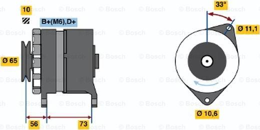 BOSCH 0 986 034 480 - Генератор autospares.lv