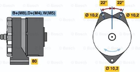 BOSCH 0 986 036 920 - Генератор autospares.lv