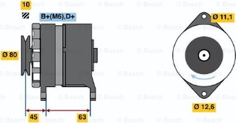 BOSCH 0 986 030 980 - Генератор autospares.lv