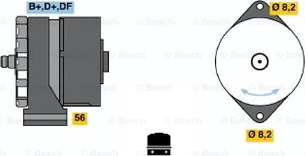 BOSCH 0 986 030 450 - Генератор autospares.lv