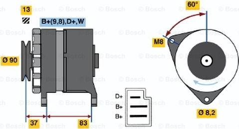 BOSCH 0 986 033 940 - Генератор autospares.lv